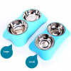Gamelle inox double avec support Chiens Doggy & Co 29