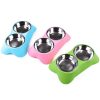 Gamelle inox double avec support Chiens Doggy & Co 31